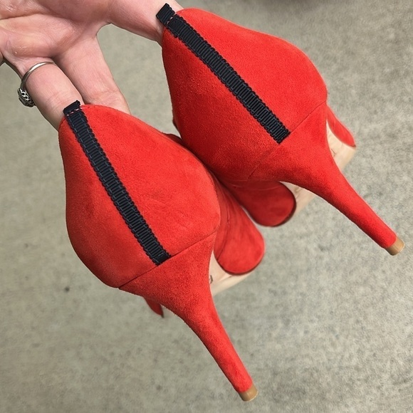 BODEN Low Cut Suede Bootie with High Heel Size 39 - Picture 3 of 16